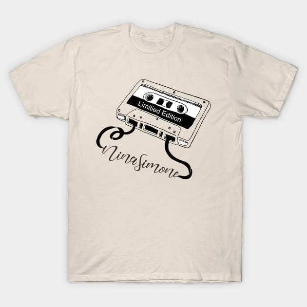 Nina Simone  - Limitied Cassette T-Shirt by blooddragonbest